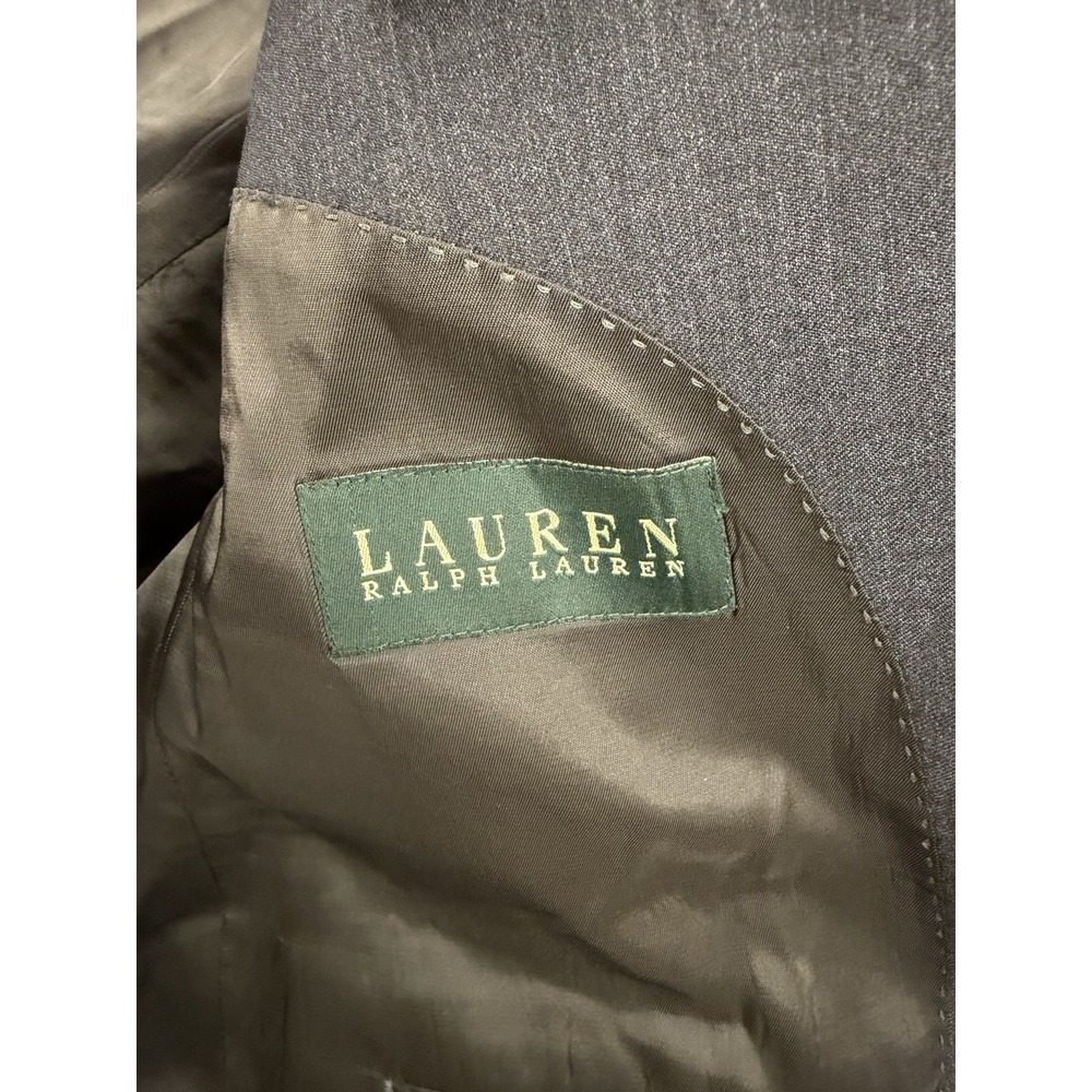 Lauren Ralph Lauren Green Label Navy Blue Wool Blazer Sport Coat Jacket Men, 40R - Picture 7 of 10